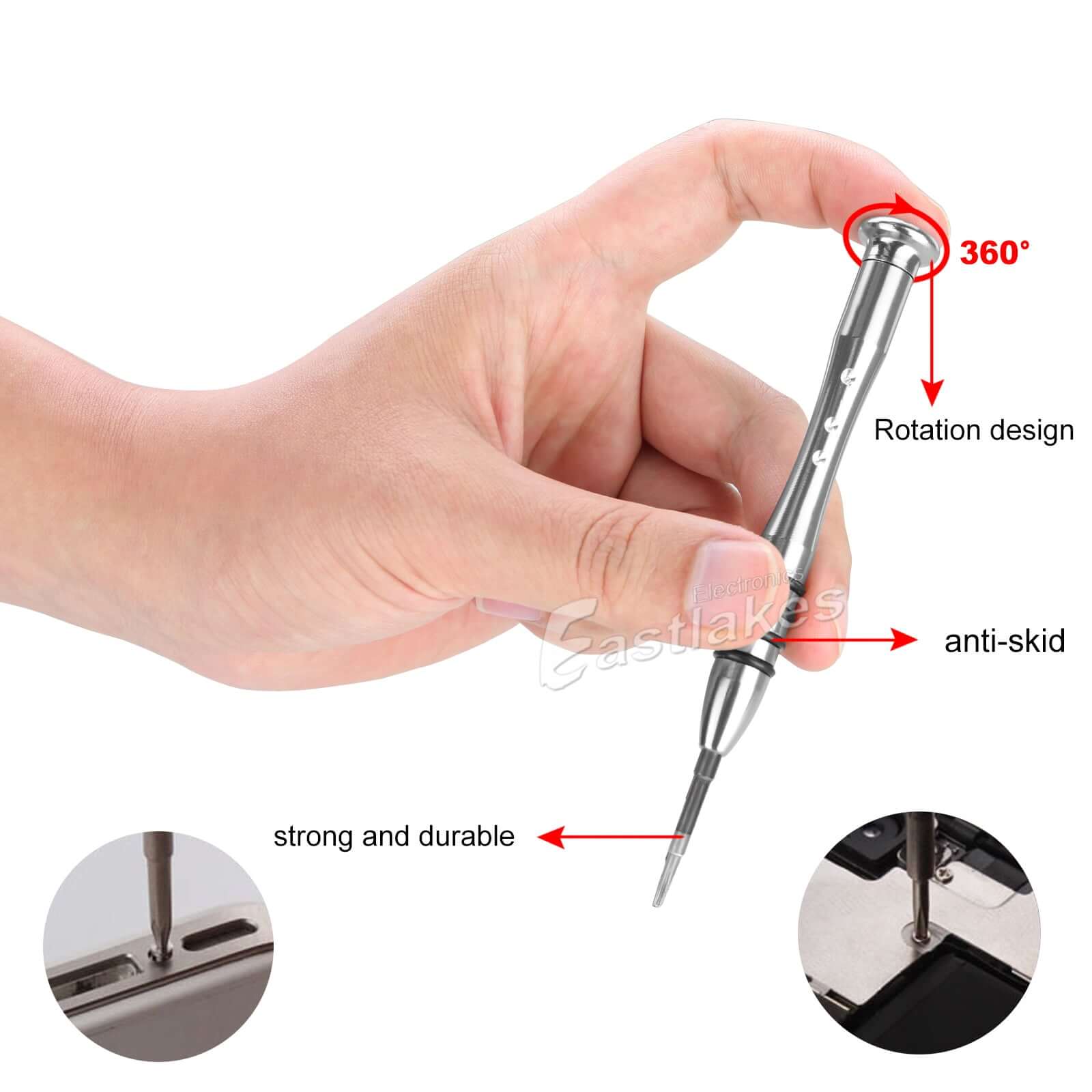 1.2mm Magnetic Pentalobe Screwdriver Five Point Star - Eastlakes Electronics